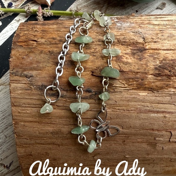 Alquimia Green Stone Silver Bracelet - Picture 1 of 1